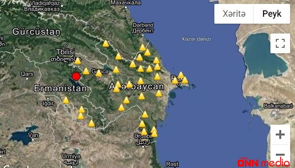 Ermənistanda baş verən zəlzələ Azərbaycanda hiss olundu