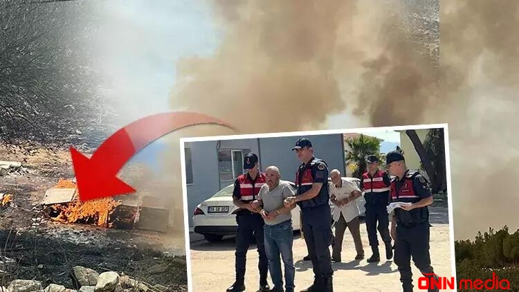 Türkiyədə yanğına səbəb olan ata və oğul saxlanıldı