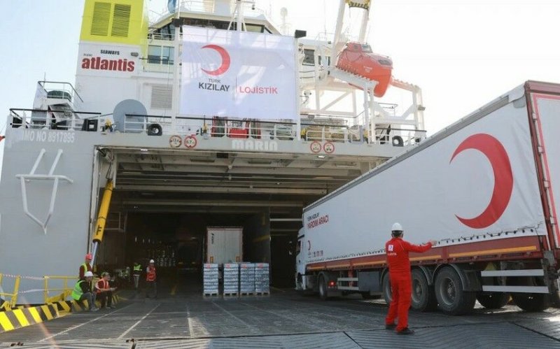 Türkiyənin növbəti humanitar yardımı qəzzaya çatdı