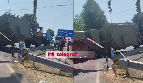 Ordumuza məxsus yük maşını aşdı