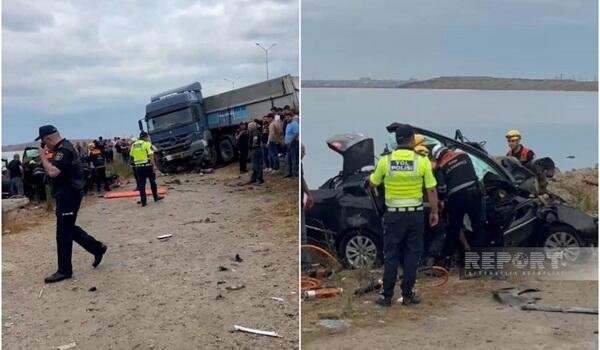 Bakıda dəhşətli qəza olub- ÖLƏNLƏR VAR