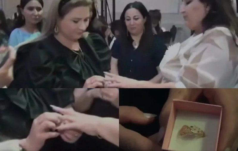 Qızıl hədiyyə olunan müəllimlə bağlı açıqlama