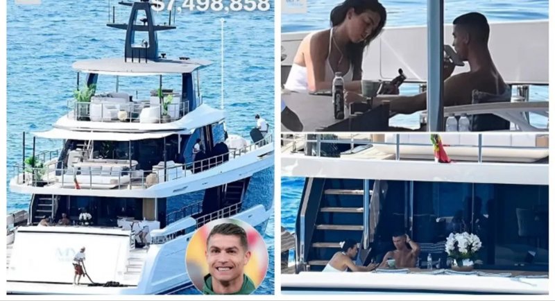 Ronaldo 7,5 milyonluq yaxtasında istirahət edir