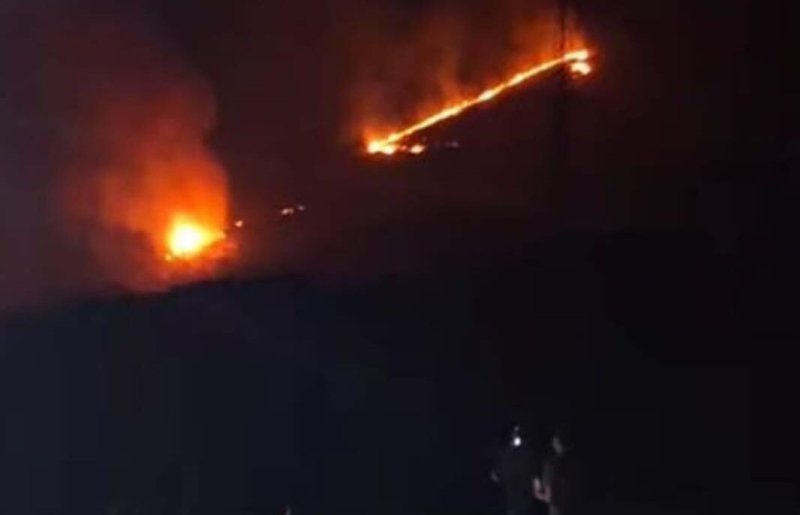 Azərbaycanda güclü meşə yanğını başlayıb