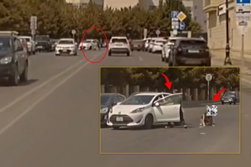 Bakıda yolu kəçmək istəyən qadını maşın vurdu, dava düşdü