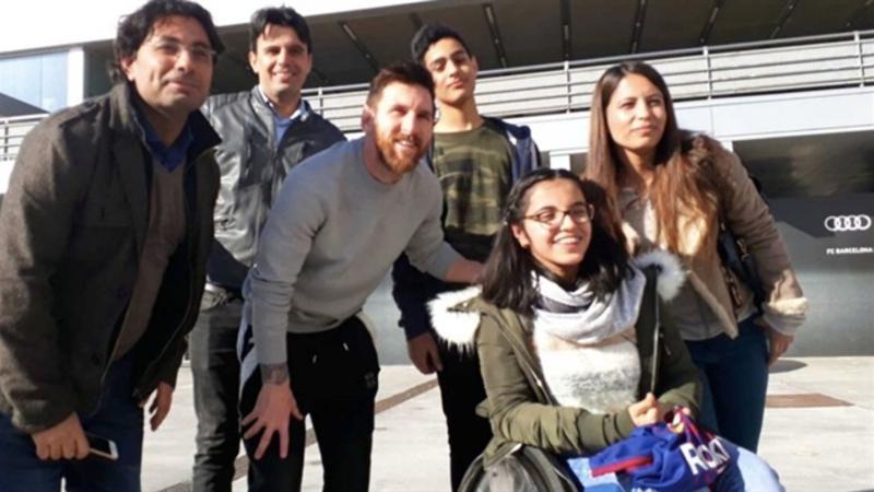 Messi 18 yaşlı qızın yaddaşında həmişəlik qalacaq