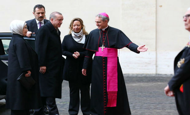 Türkiyə prezidenti Vatikanda