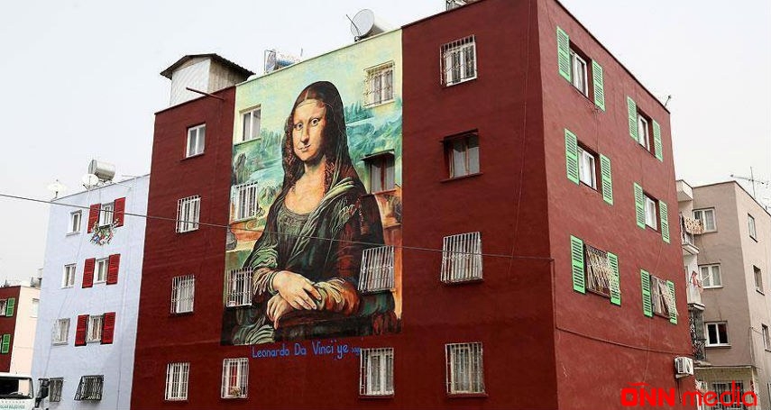 “Mona Liza” nı bina üzərində yaratdı
