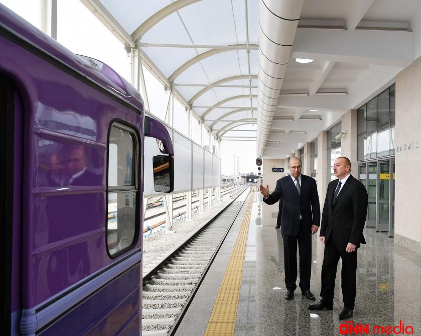 İlham Əliyev Bakı metrosunda