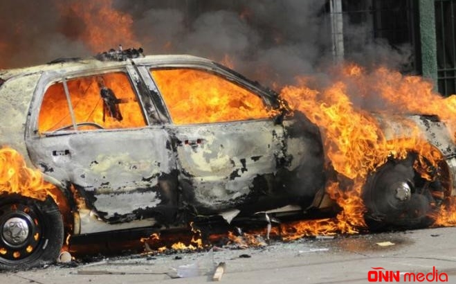 Ceyranbatanda “Opel” yandı