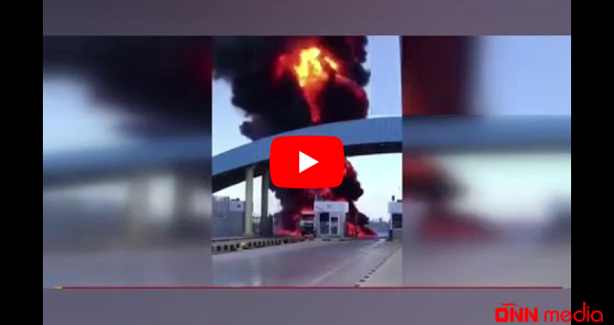 Terroristlər Azərbaycana aid neft maşınını partlatdı — VİDEO