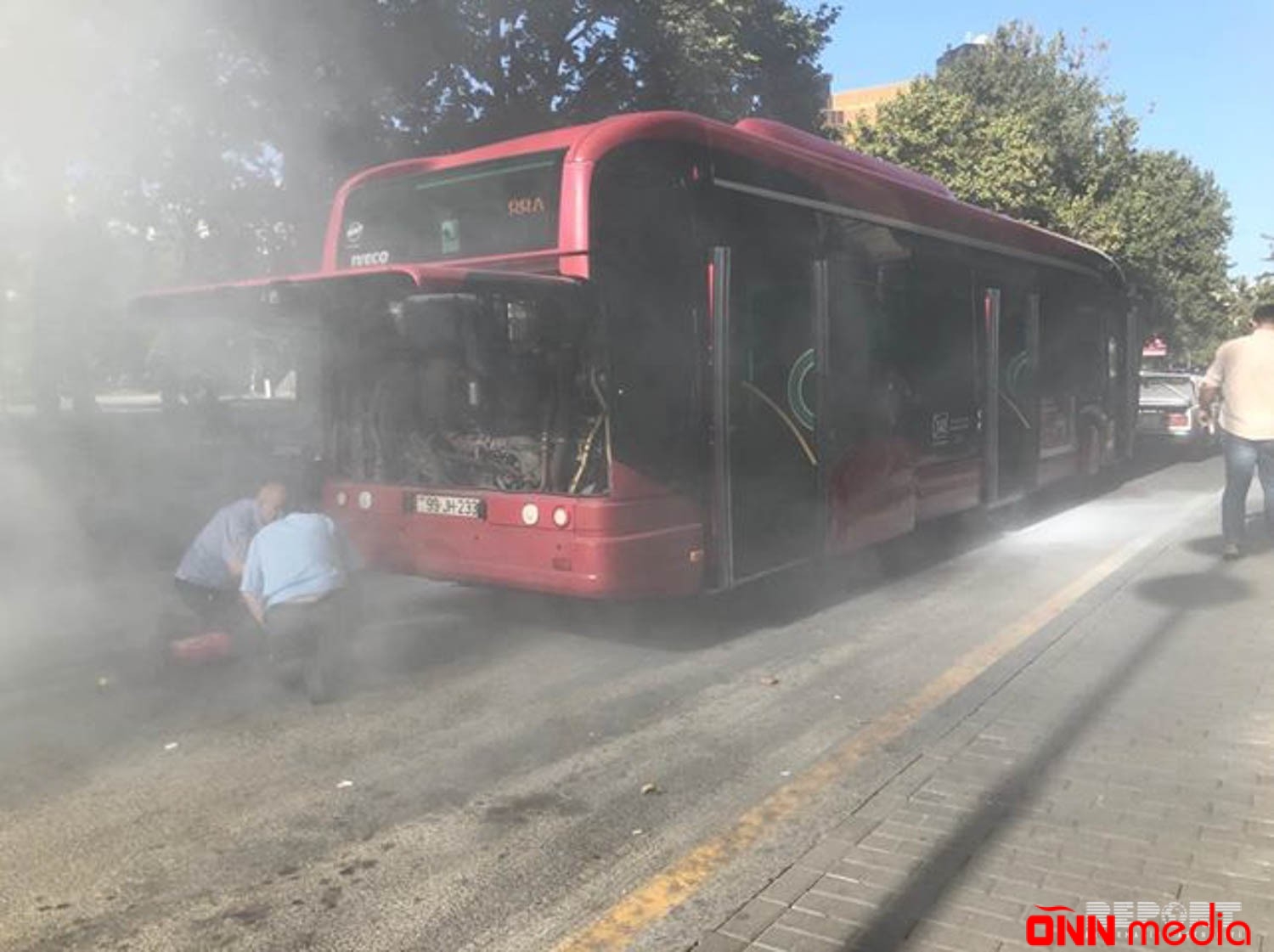 “Baku Bus”ın avtobusunda tüstülənmə