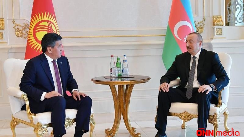 İlham Əliyev Qırğız Prezidenti ilə görüşdü