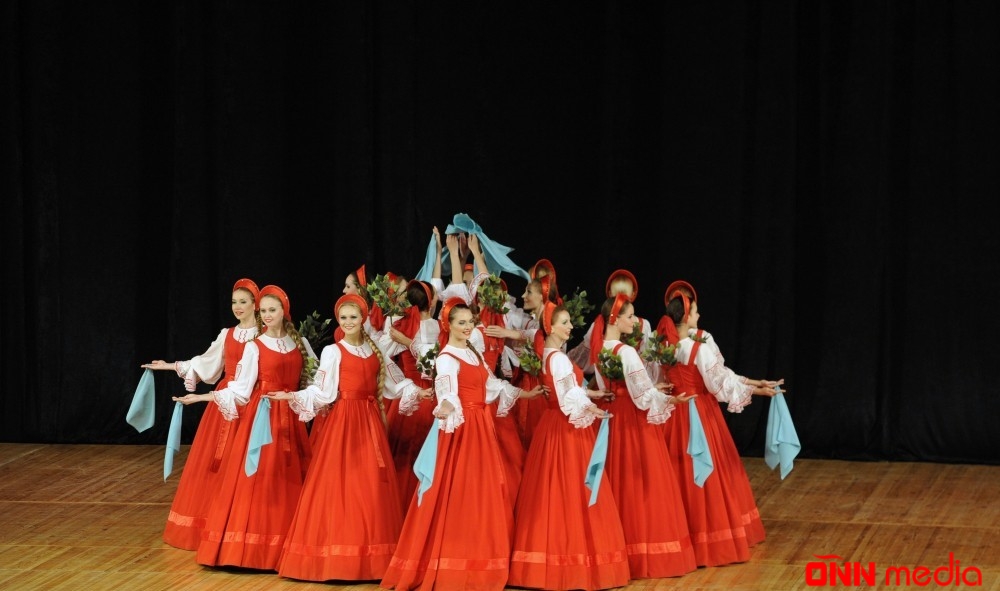 Rusiya folklor kollektivlərinin konsert proqramı maraqla qarşılanıb