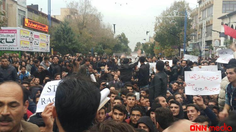 İranda etirazlar davam edir: helikopterdən atəş açıldı