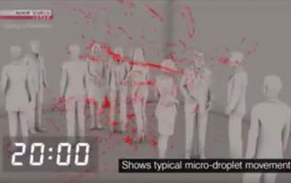 Yapon alimlərdən virusun hava ilə yayıldığını sübut edən – Video
