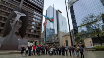Çikaqoda Azərbaycan bayrağı ucaldıldı
