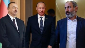 SON DƏQİQƏ: İlham Əliyev, Paşinyan və Putinin görüşü başladı
