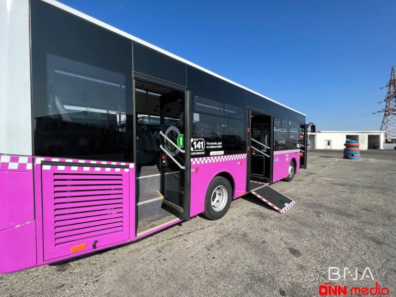 Bakıya “İsuzu” markalı yeni avtobuslar gətirildi
