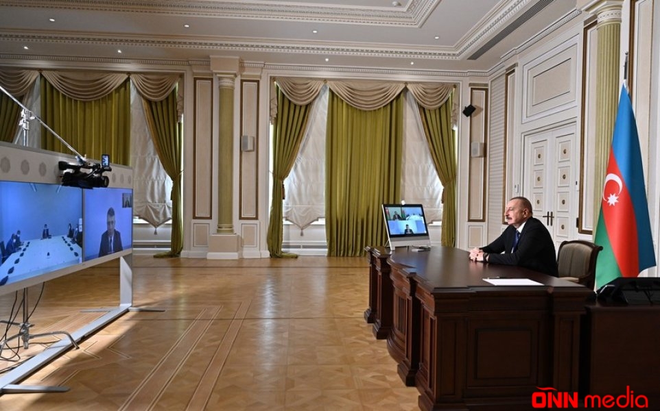 Prezident Qu Donqyunu videoformatda qəbul etdi