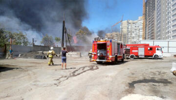 Rusiyada hərbi komissarlığın binası yandırıldı