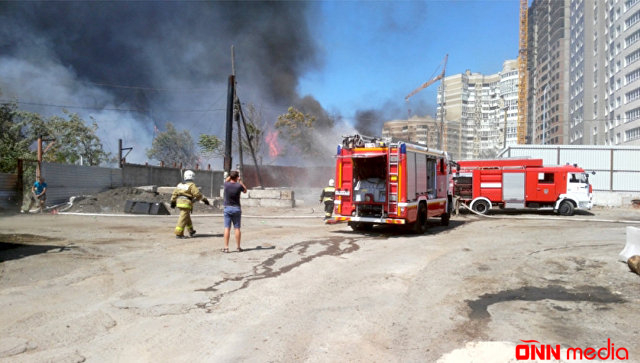 Rusiyada hərbi komissarlığın binası yandırıldı